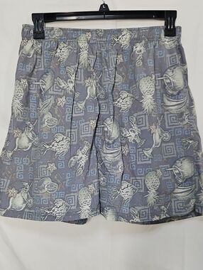 croft & barrow Blue Tropical Fruit Swim Trunks